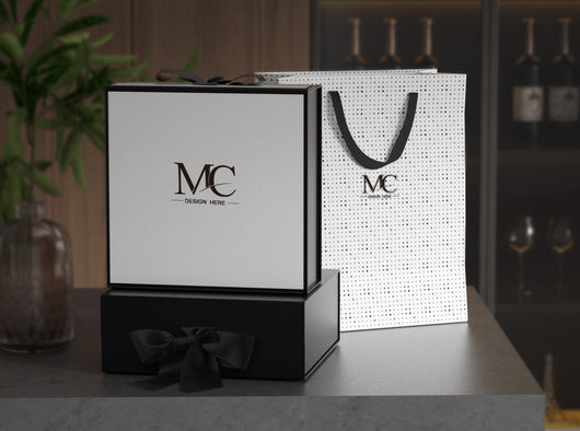 2-luxury-gift-boxes-and-gift-bag-on-the-table