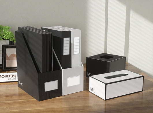 black-and-white-cardboard-documents-storage-boxes-and-tissuse-box