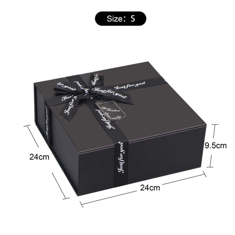 24x24x9.5cm-cardboard-black-gift-box-with-crossing-ribbon