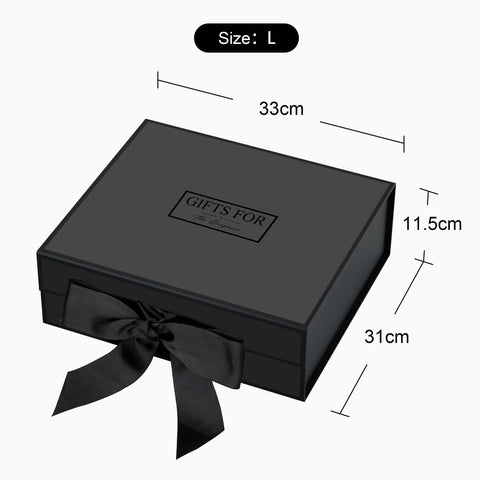 33x31x11.5cm-black-cardboard-gift-box-with-black-ribbon-closure