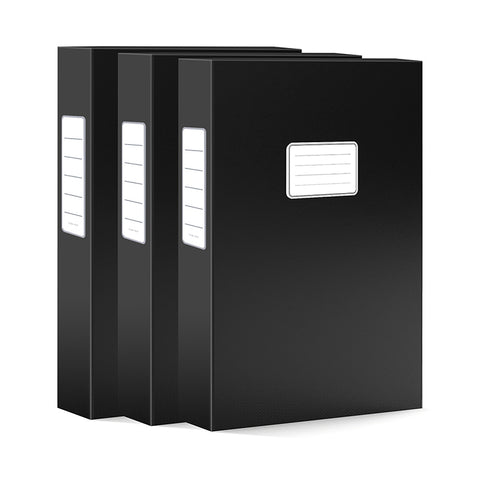 pack-of-3-the-front-of-black-4.5cm-cardboard-storage-file-boxes-with-labels