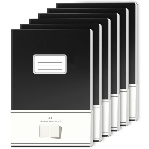 A4-ruled-work-notebook-set-of-6-black-cover