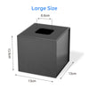 large-size-black-cardboard-square-tissue-box-holder