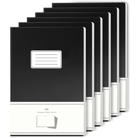 A4-blank-work-notebook-set-of-6-black-cover