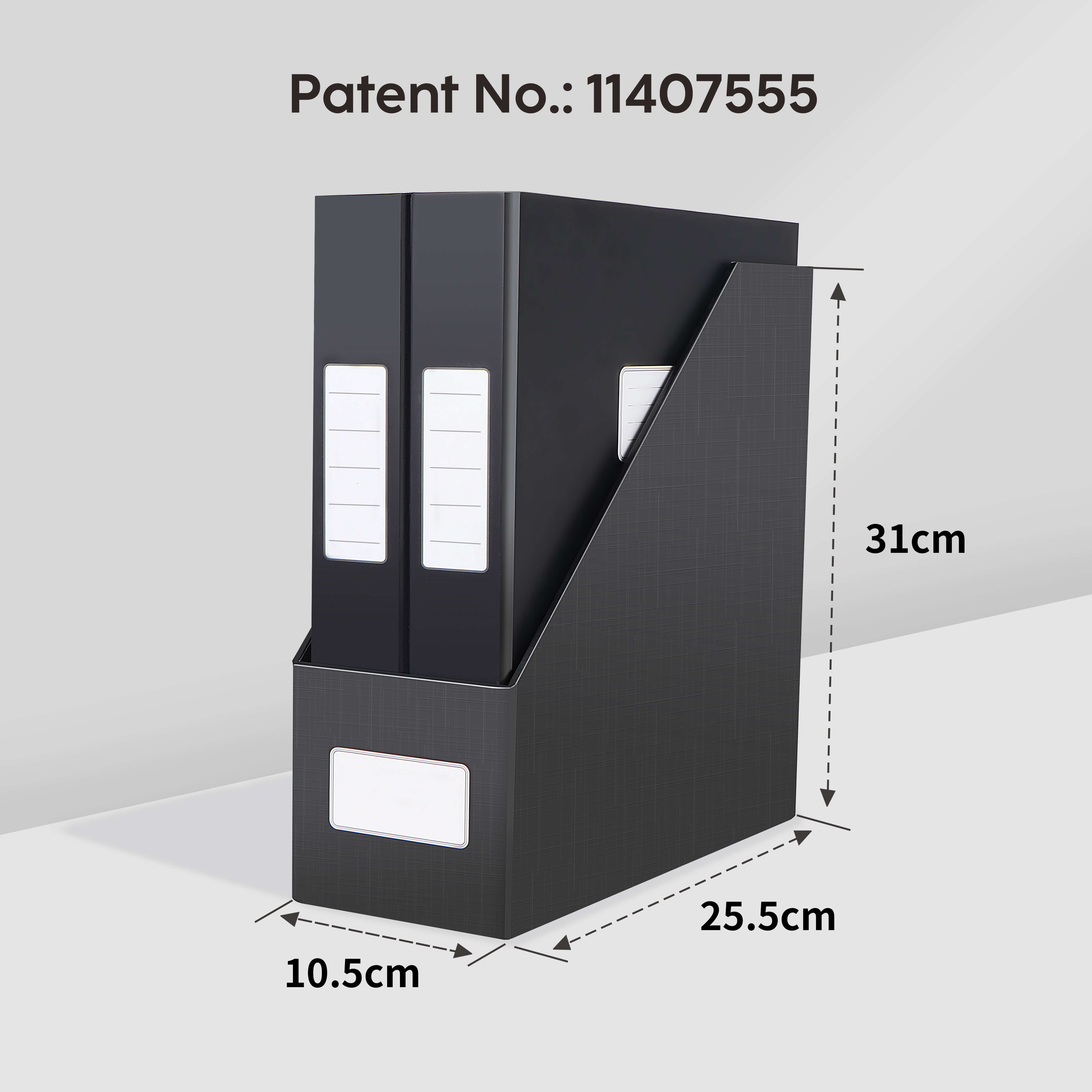 Cardboard Magazine File Standing Holders for Storing Books, Documents ...