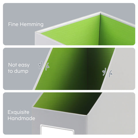 details-of-the-grey-magazine-file-holder-fine-hemming_not-easy-to-dump-exquisite-hand-made