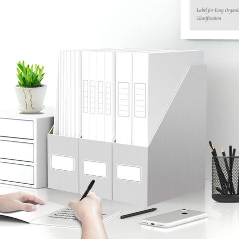 grey-magazine-file-holders-help-organize-the-desk-top