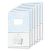 pack-of-6-A5-squared-notebooks-with-blue-grey-dot-cover