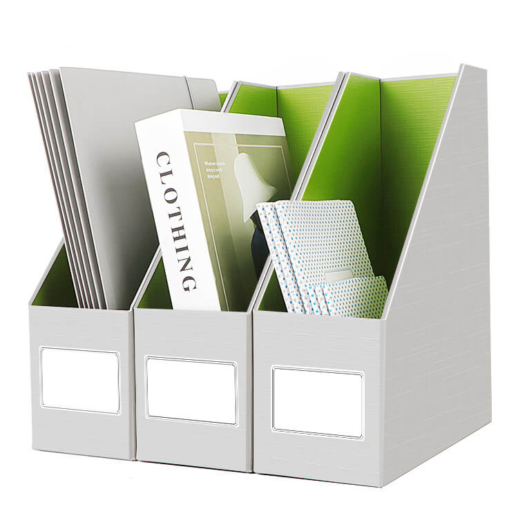 File Magazine Rack Cardboard Cardboard Magazine File Standing Holders for Storing Books, Documents ...