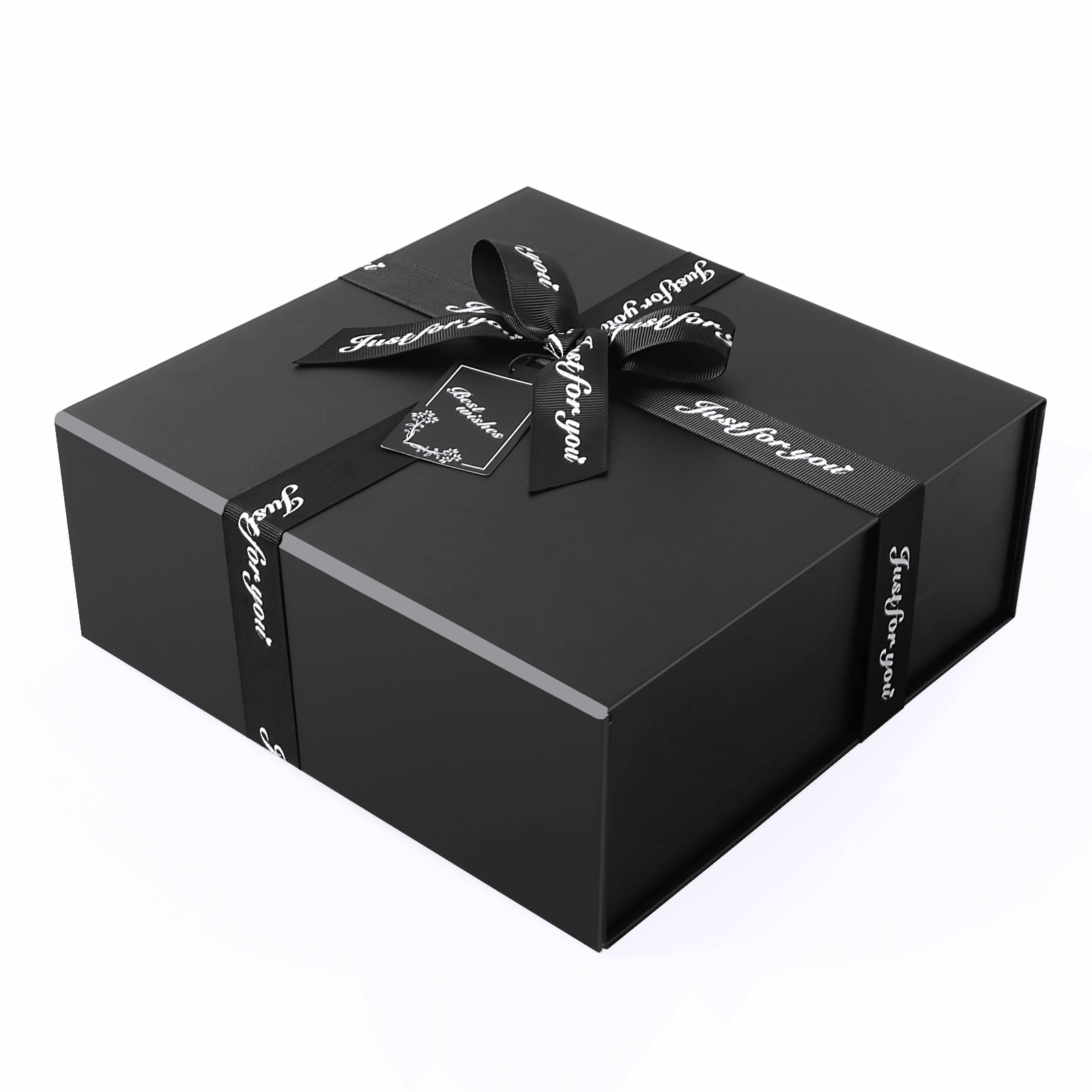 Luxury Black Gift Box Wrap Boxes with Lid Cover Ribbon - China Paper Gift  Box and Gift Box price